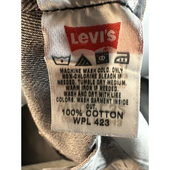 Levis 501XX Jeans Mens 40x32 Black Denim Classic Straight Button Fly 90s 00s Mex - Picture 8 of 14